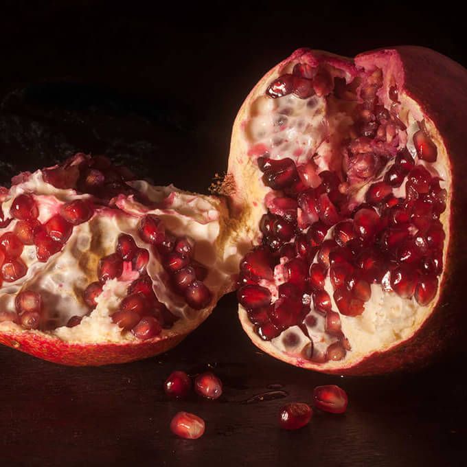 Pomegranate, A lighting homage to a Dutch Master painting