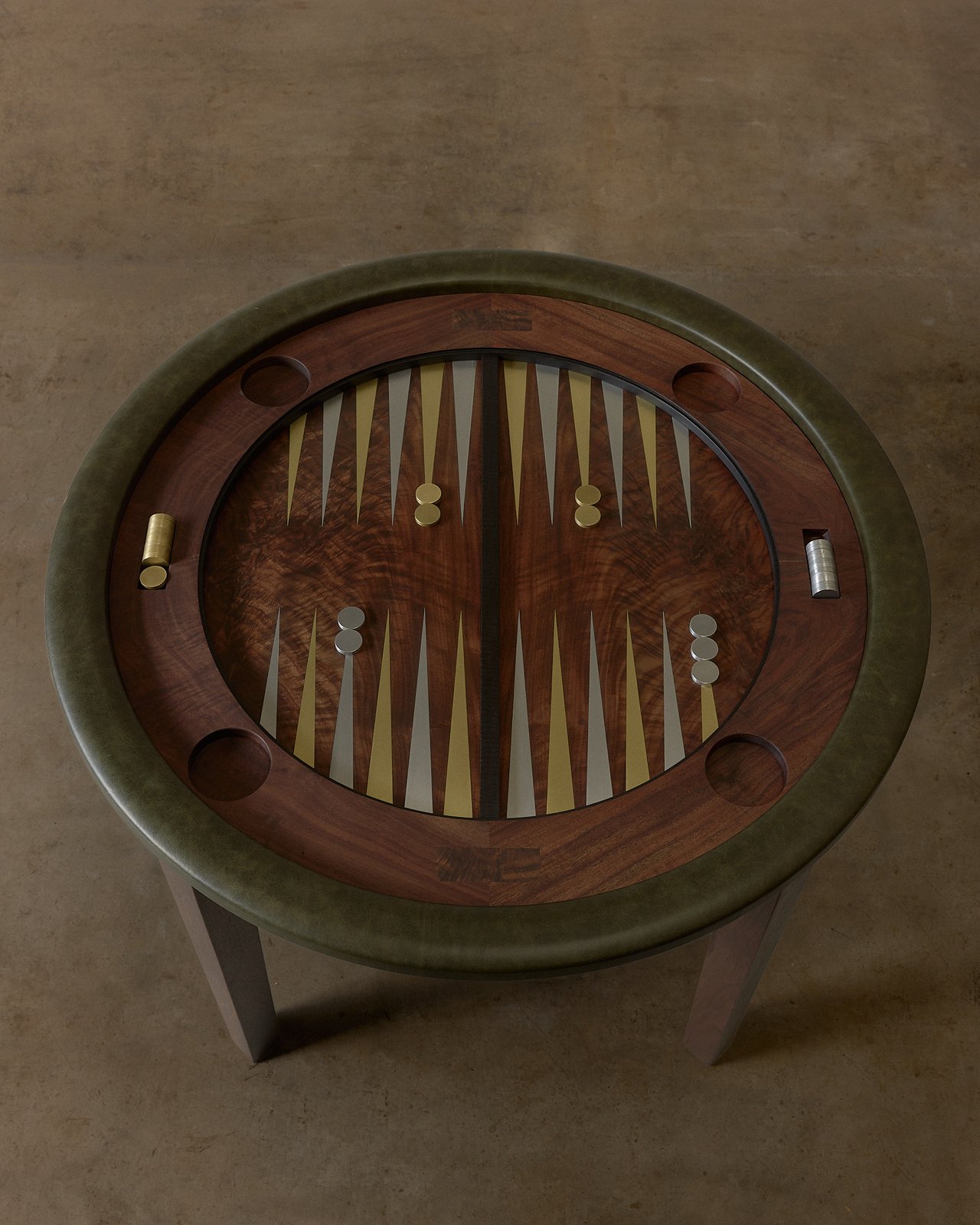 Claro Walnut backgammon table