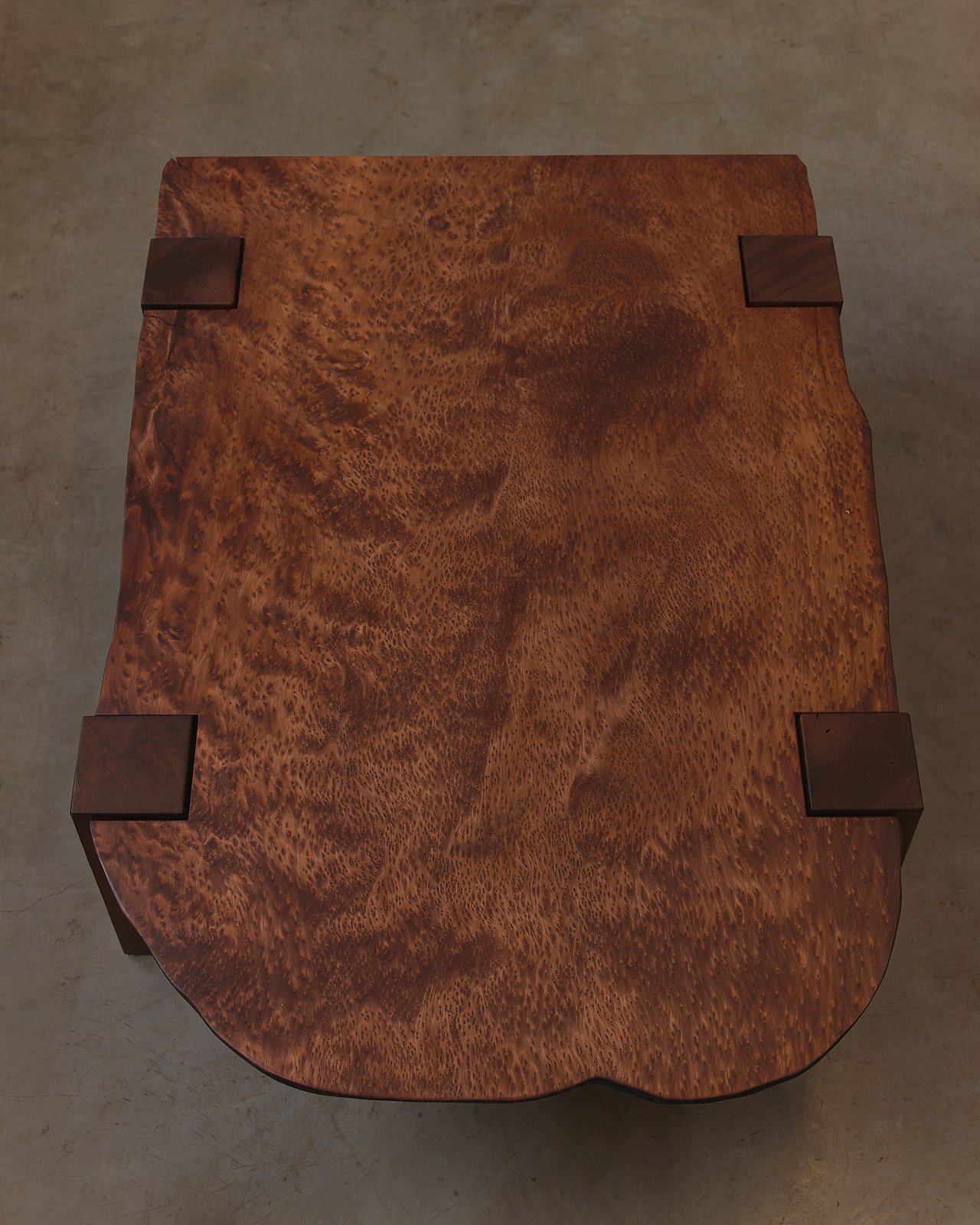 Redwood burl low table