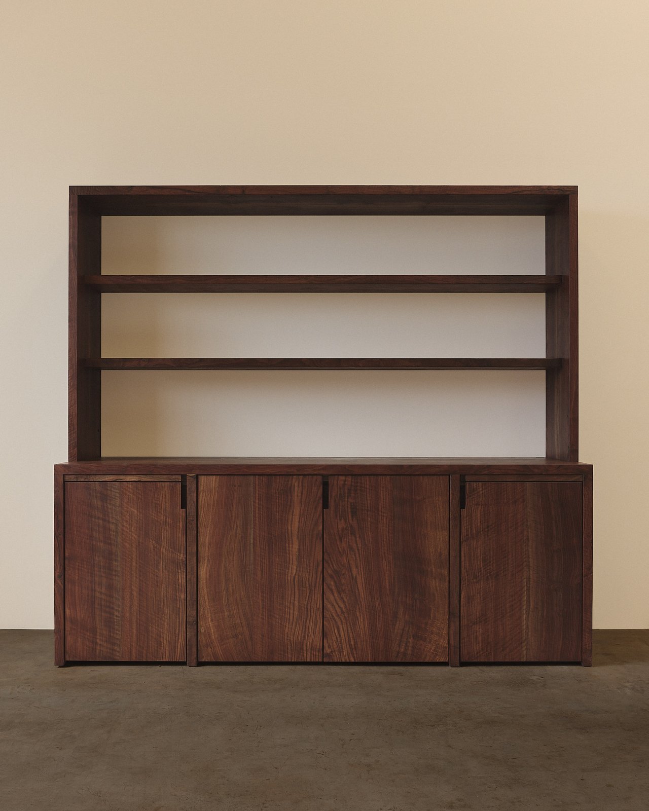 Sideboard hutch in Claro Walnut