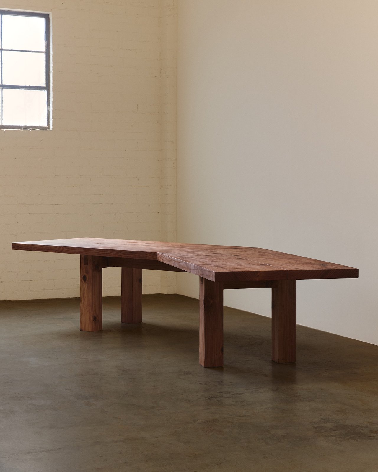 Redwood outdoor dining table