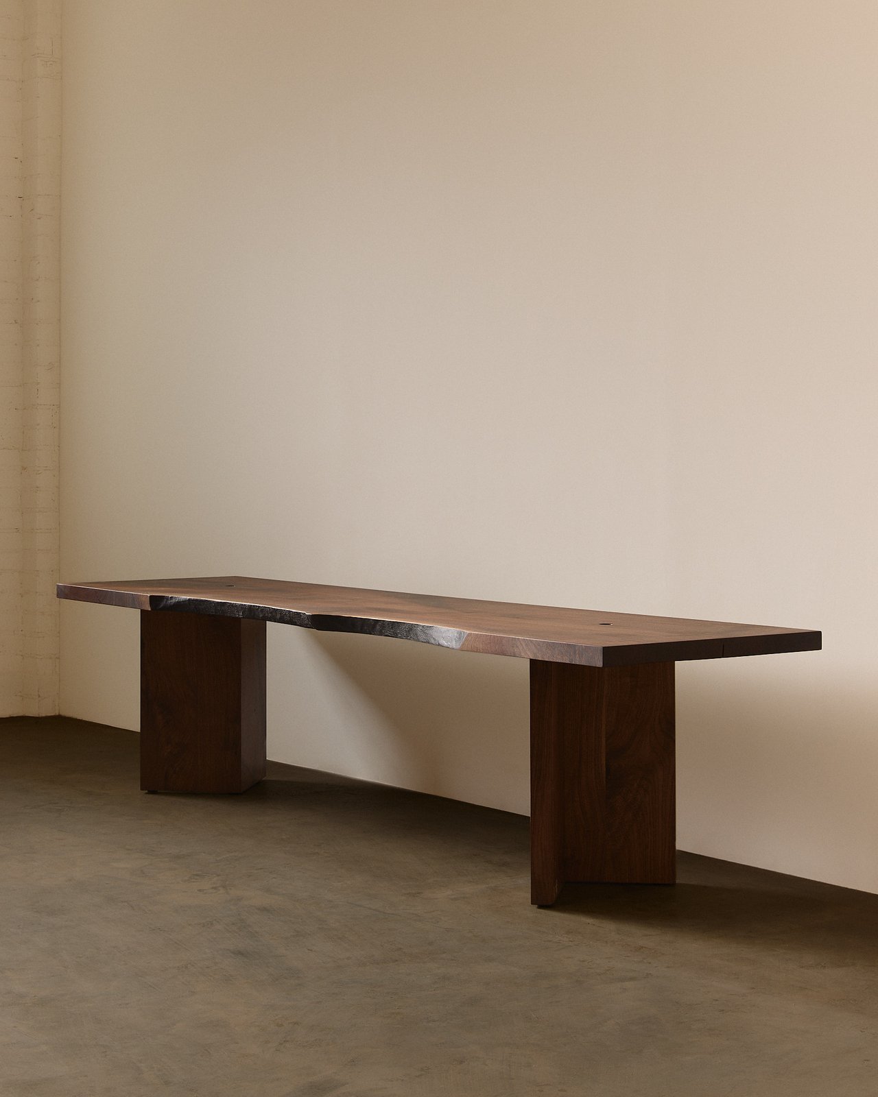 Live edge desk in Pennsylvania Black Walnut
