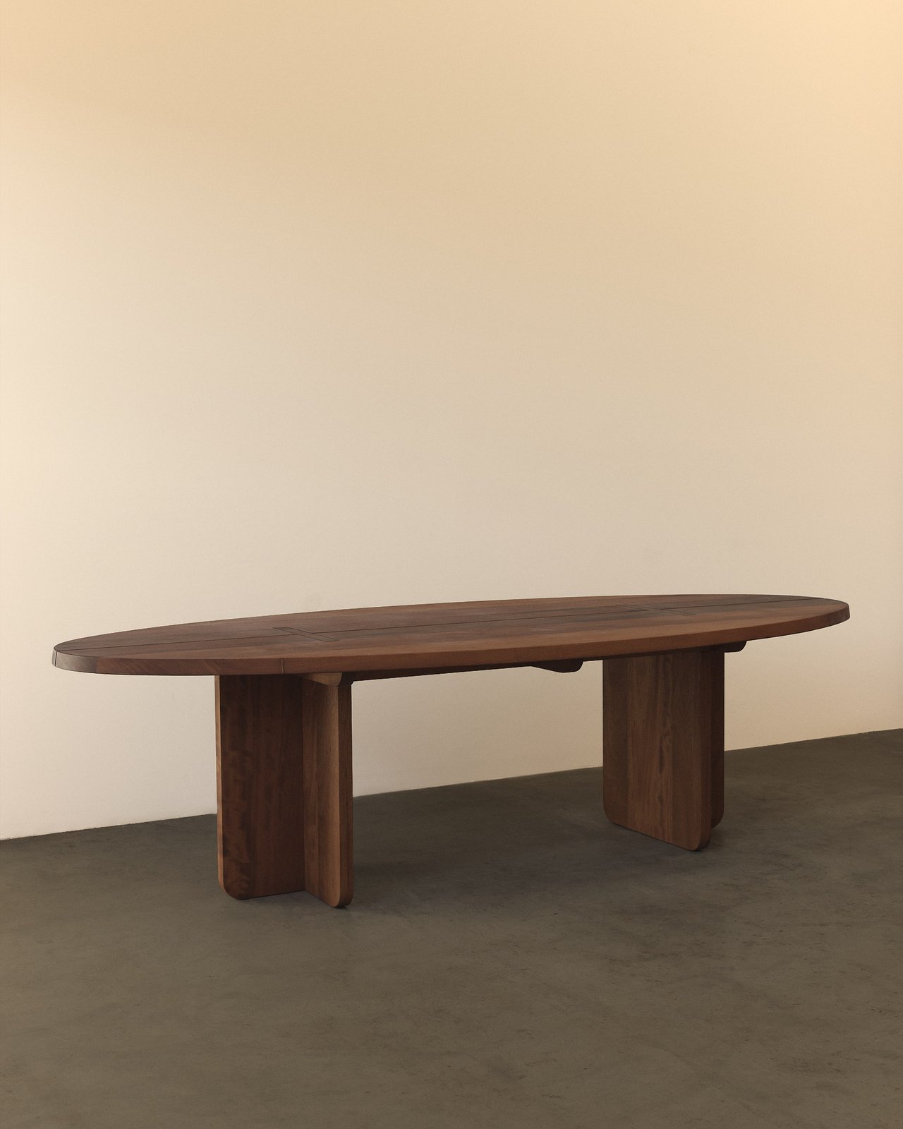 Outdoor dining table in Iroko