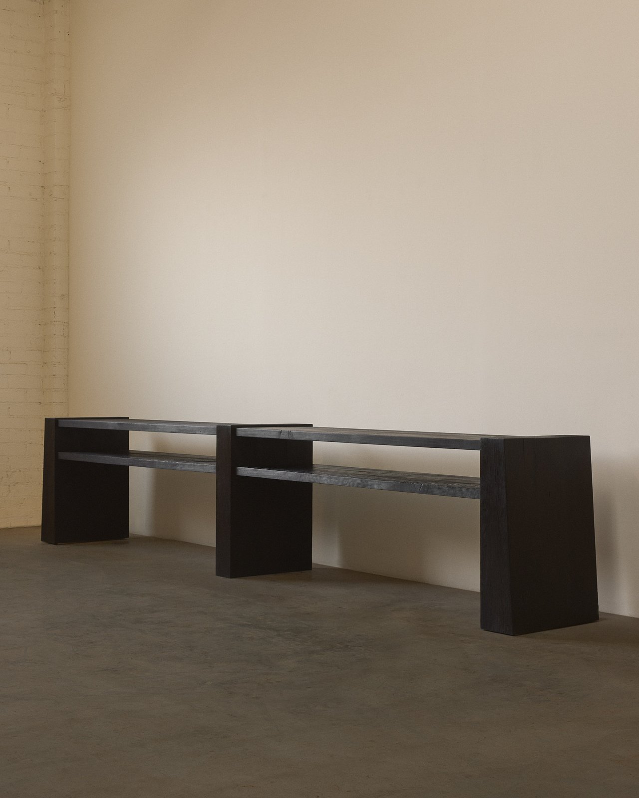 Tapered console in Charred Douglas Fir