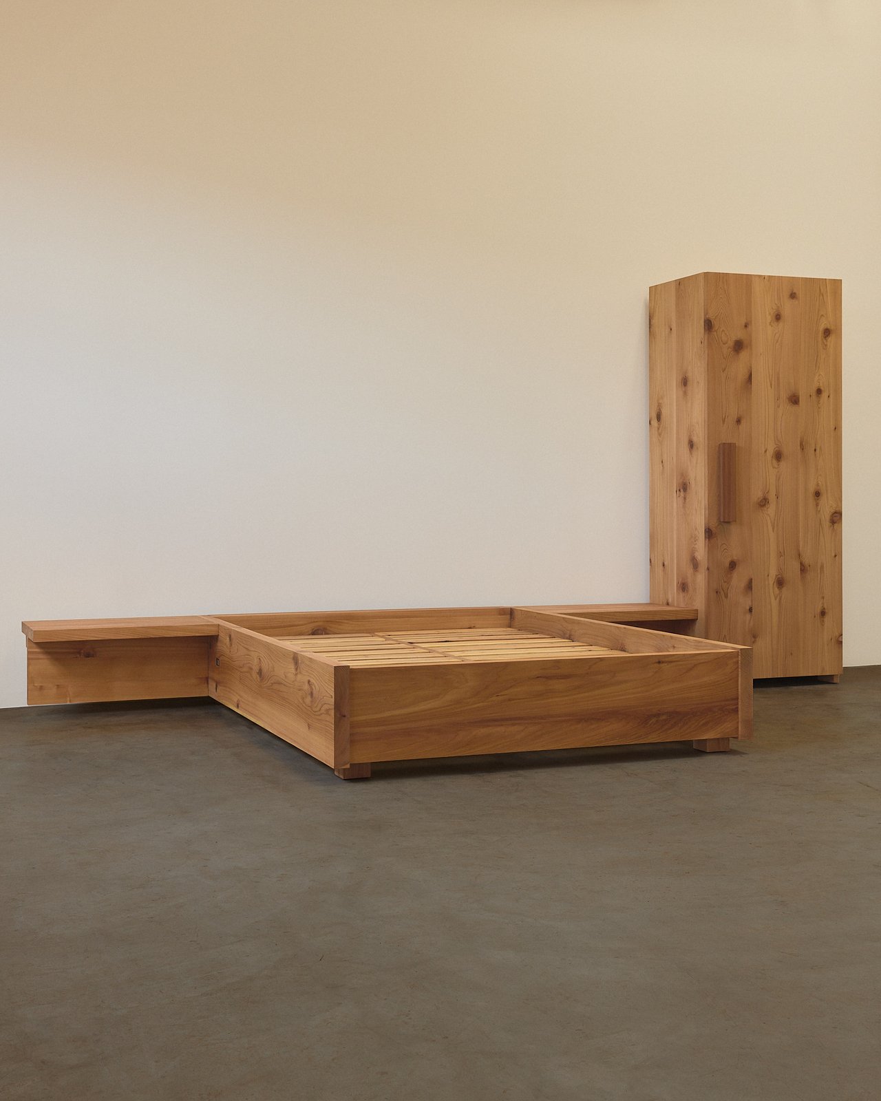 Bedroom set in Western Red Cedar