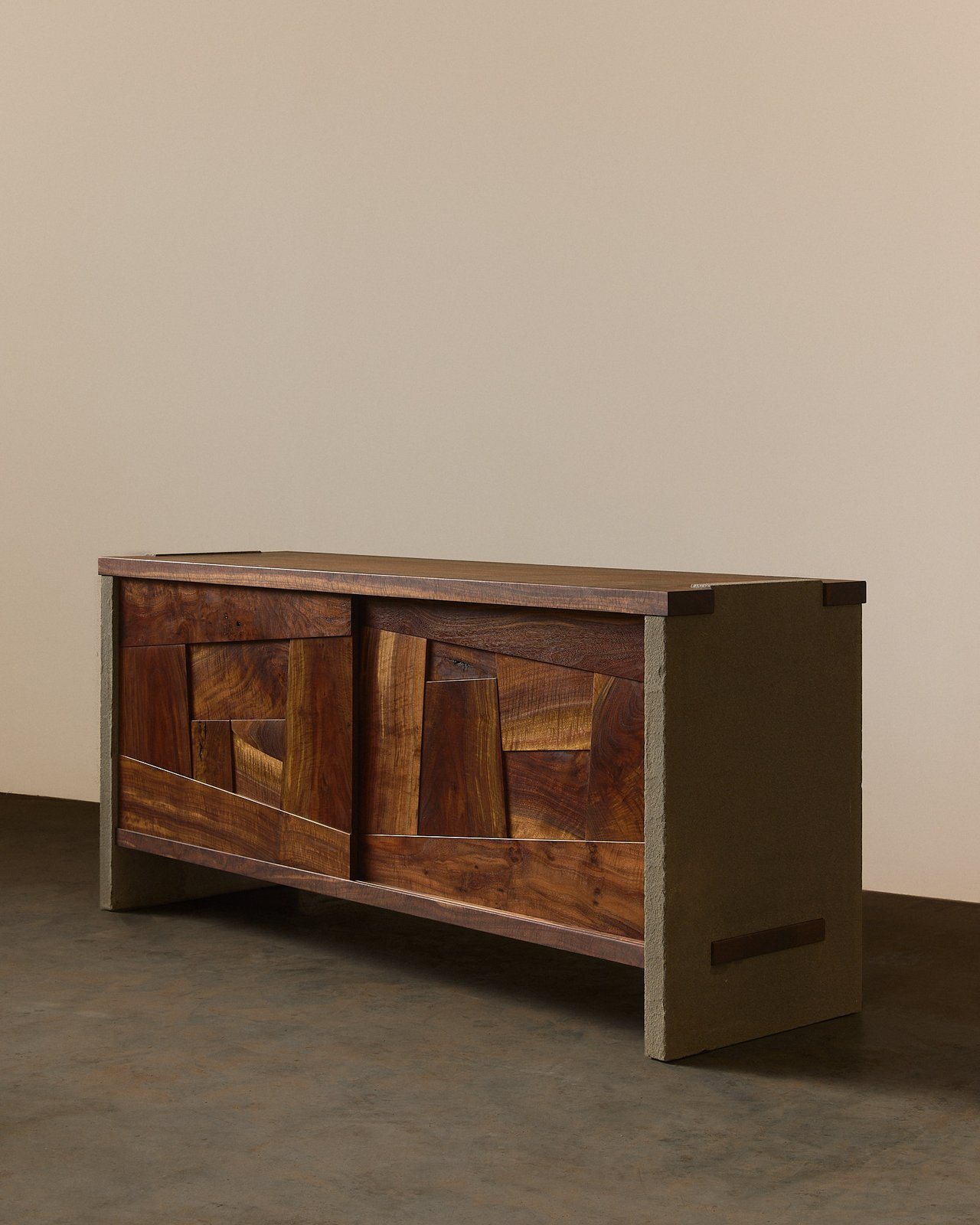 Patchwork sideboard in Claro Walnut
