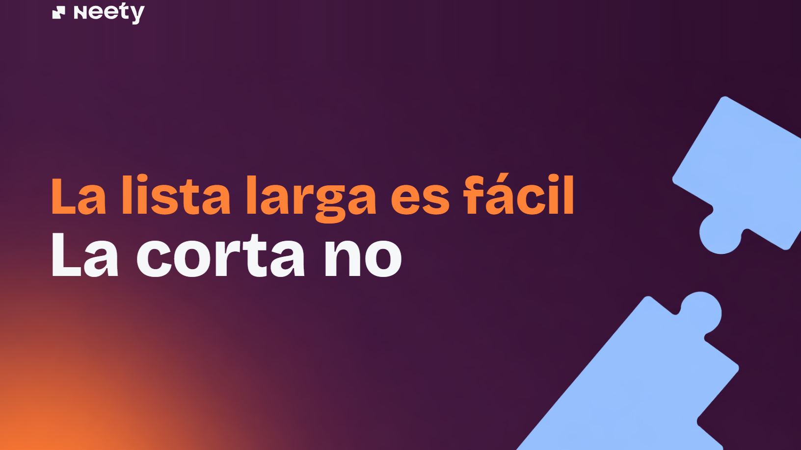 La lista larga es fácil. La corta no.
