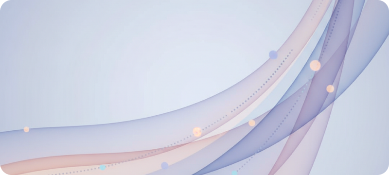 Ilustración abstracta de ondas de color entrelazadas