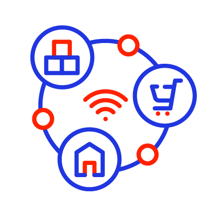 Remote monitoring and control icon