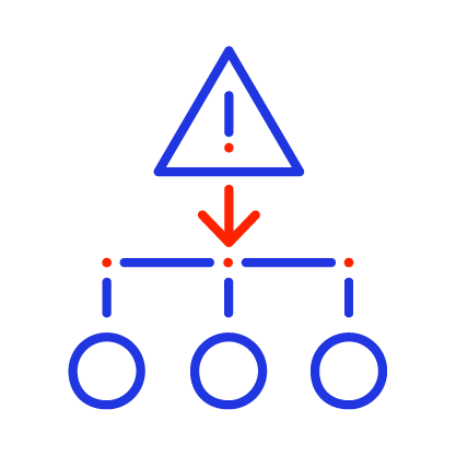 Risk reduction icon
