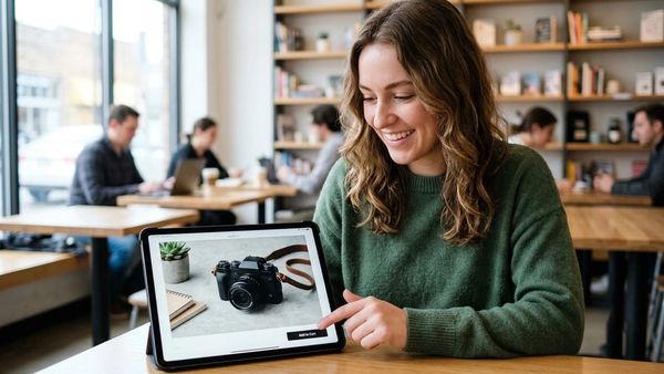 High-quality product images shaping first impressions in online shopping