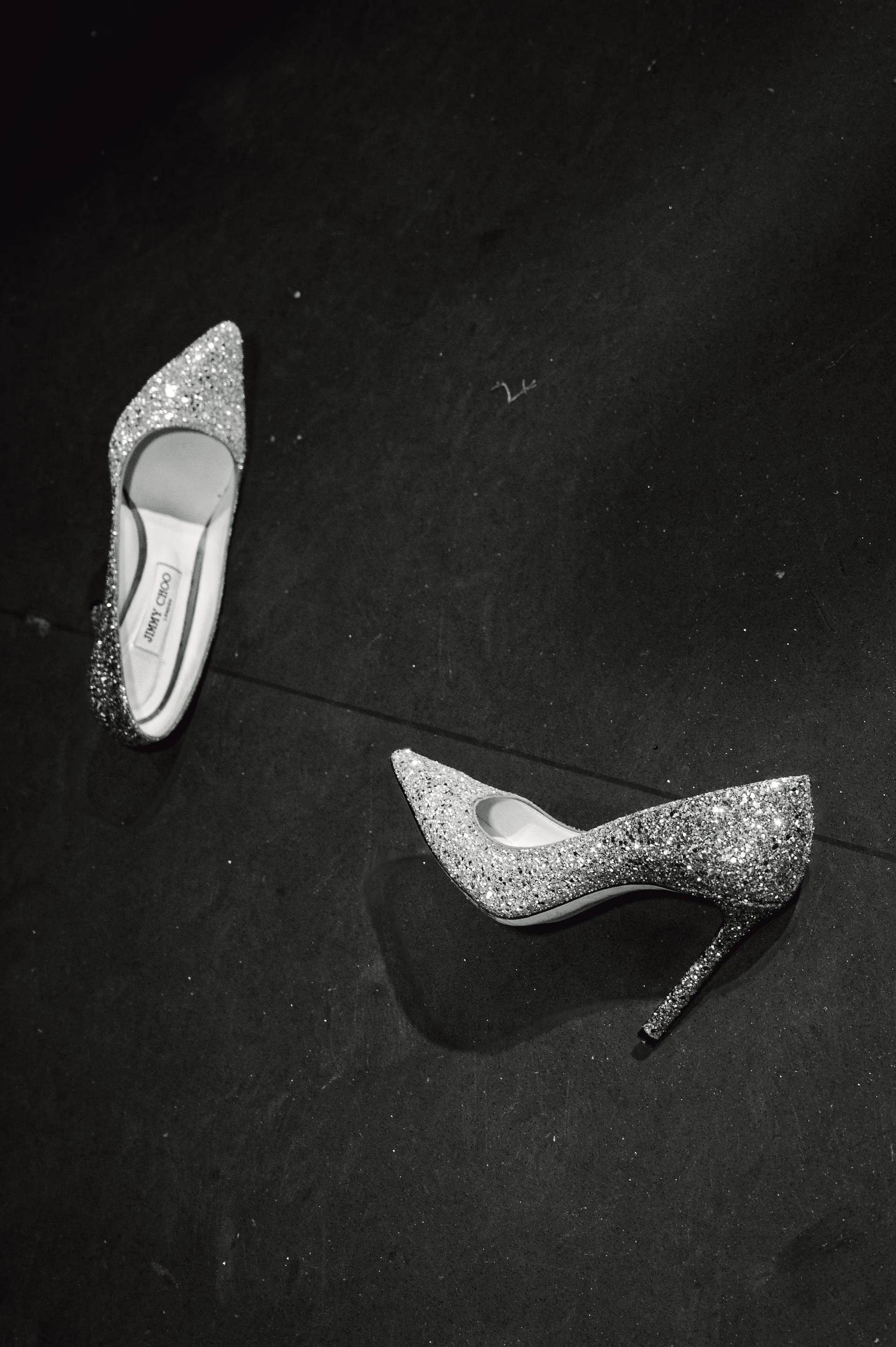 jimmy choo wedding shoes thrown during party