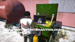 In-world machine with interactive screen