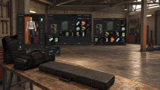 Equipment, pockets and field supplies with real item sizes and native panel controls