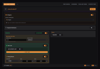 Prop rewards: minigame lock, openable stash grid, item loot table, money reward and police dispatch alert