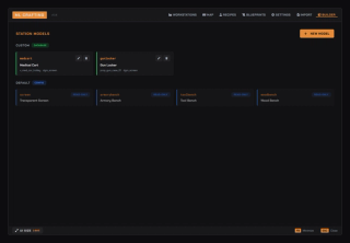 Admin panel, Station Models: register your own prop as a workstation alongside the models shipped in the config