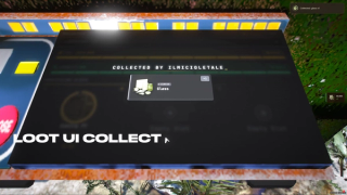 Loot collection screen