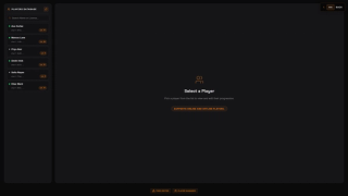 Player manager: every player on the server, online or offline, searchable from the panel
