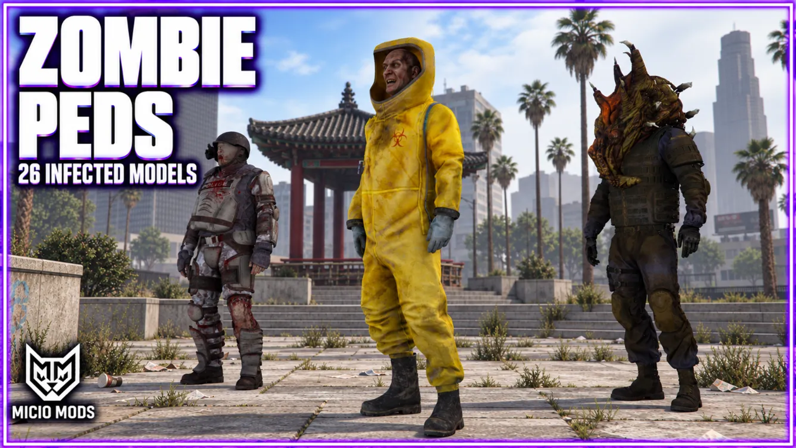 Survival Peds, 26 zombie models for FiveM