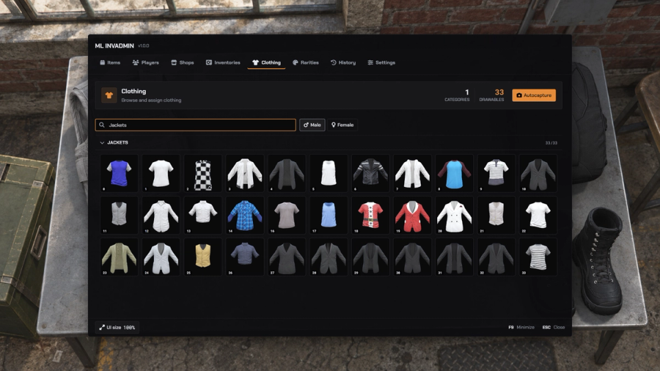 Clothing Icon Capture