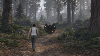 Native five-item quick wheel over an illustrative GTA field scene