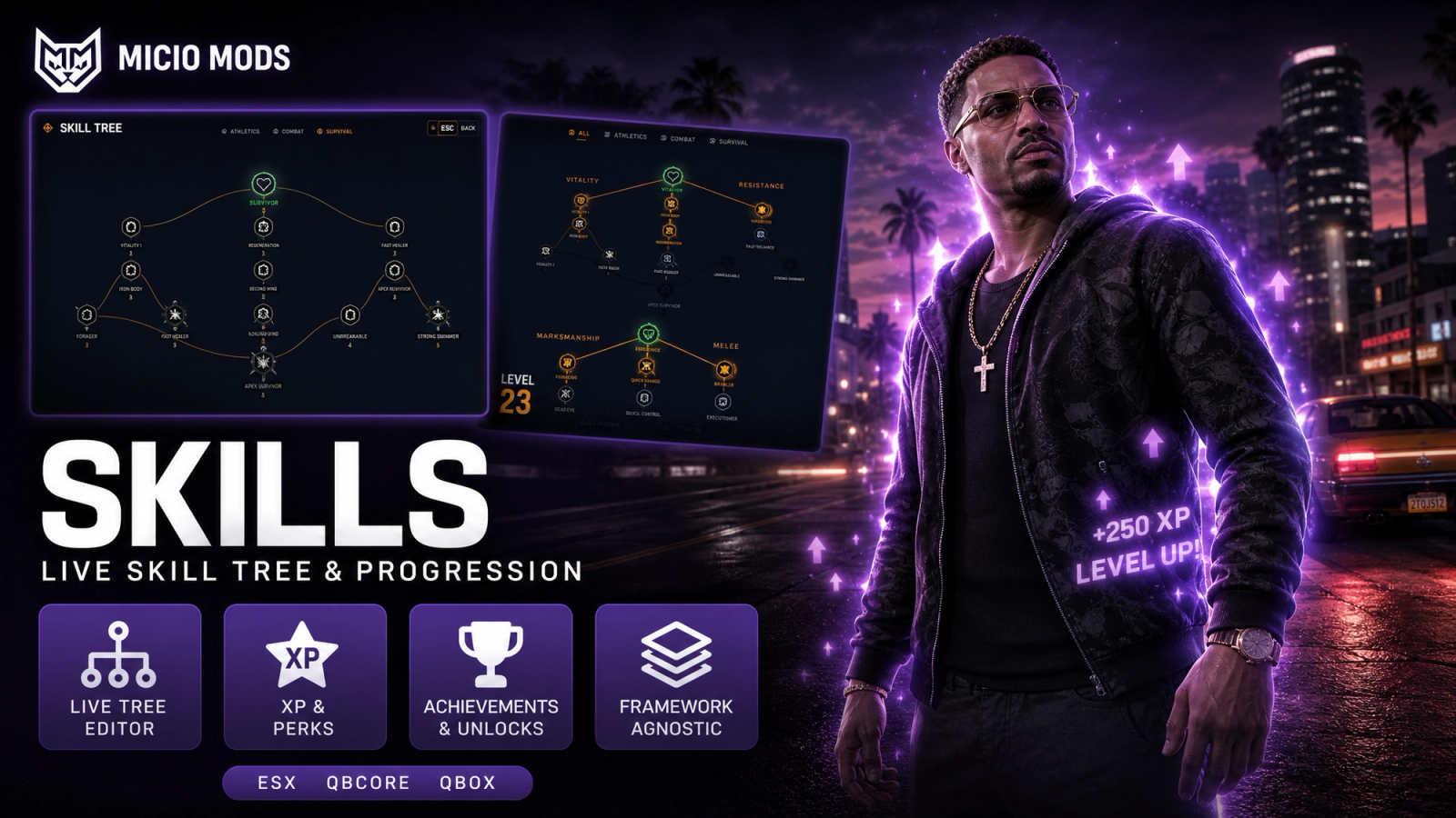 Skills | Advanced Live Skill Tree Editor, Progression & Achievements