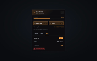 Vehicle Craft Panel Info