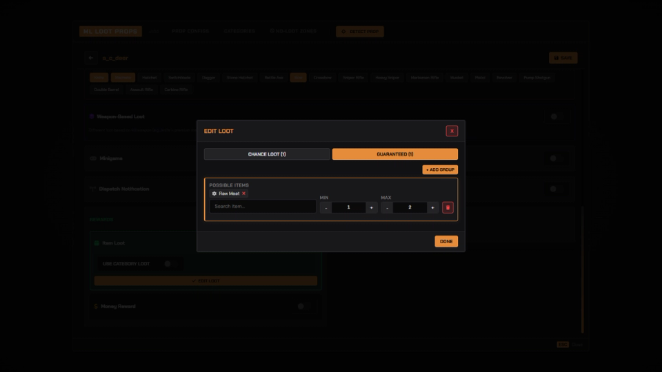 Deep Loot Tables