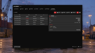 Configured Noir interface showing a claimed Sanchez and vehicle drop history.