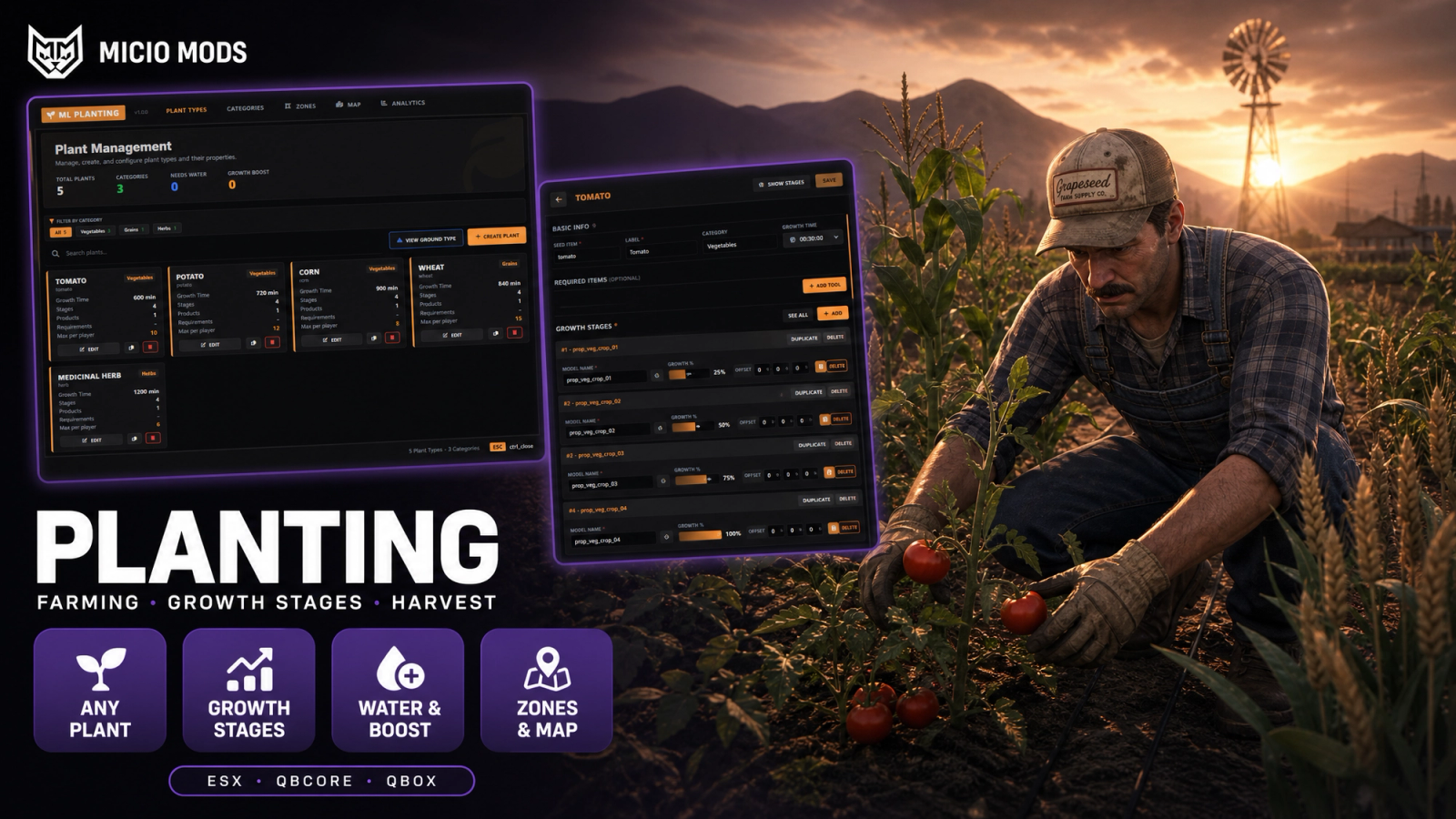 Planting | Open-World Farming with a Live Plant Designer