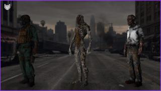 Soldier, Spore, Tar zombie peds for FiveM