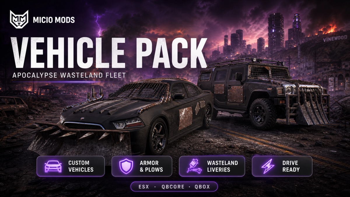 Apocalypse Vehicle Pack | Subscription