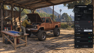 Staff diagnostics with all configured parts and an opened tyre condition editor