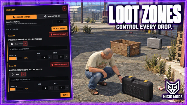 Loot Zones | Loot Tables and Minigames