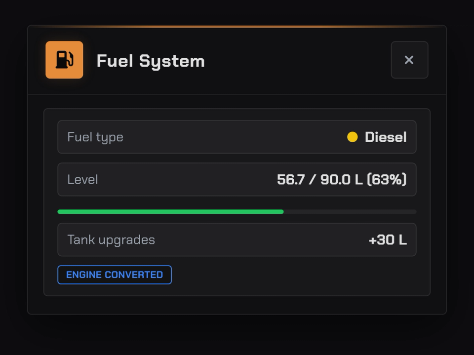 Tank Upgrades and Fuel Conversions