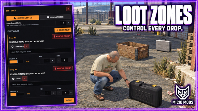 Loot Zones | Loot Tables and Minigames