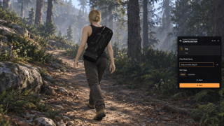 Admin configuration step two: Bag prop model prop_cs_heist_bag_01 and PROP type. Native browser UI over an illustrative GTA hiking scene.