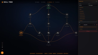 Rewards on unlock: pin an item or an amount of money to a skill and it pays out the first time that skill is taken