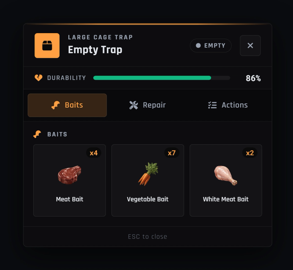 Three Traps Ready to Use