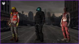 Rescue, Riot, Runner zombie peds for FiveM