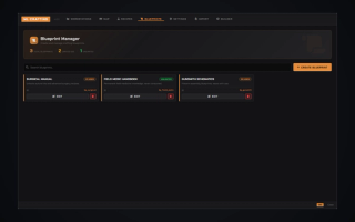 In-game admin — Blueprint Manager: limited-use and unlimited blueprints to gate recipes