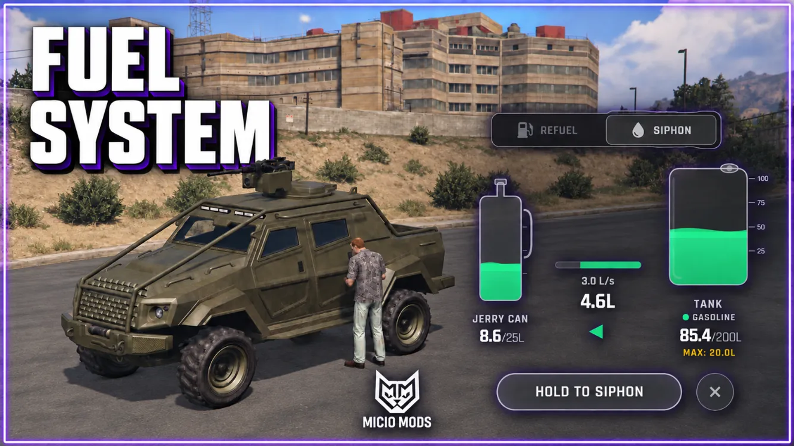 Fuel | Typed Fuel, Jerry Cans & Station Scavenging