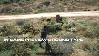 Ground type viewer highlighting plantable surfaces