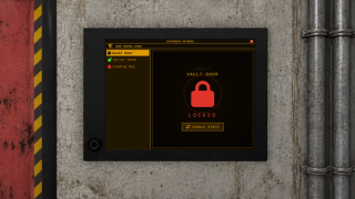 Door control panel with configured doors and lock states.