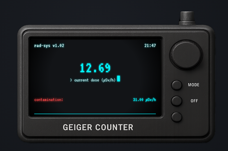 Live Geiger Screen