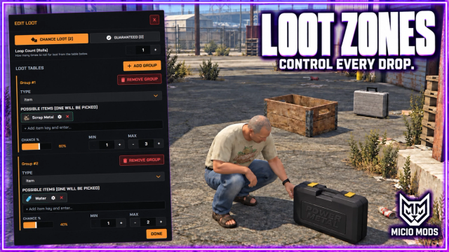 Loot Zones | Loot Tables and Minigames