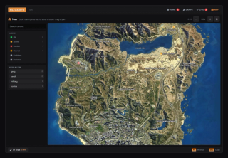 Camp map: every raid site across Los Santos with its radius drawn to scale