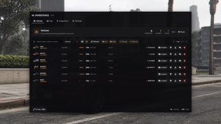 Compact fleet list — all six saved vehicles with condition, status, owner and native administration actions