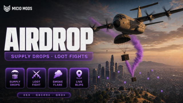Airdrop | Server-Run Supply Drops With Live Loot Fights