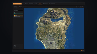 NPC map view with quest-assignment filters across Los Santos
